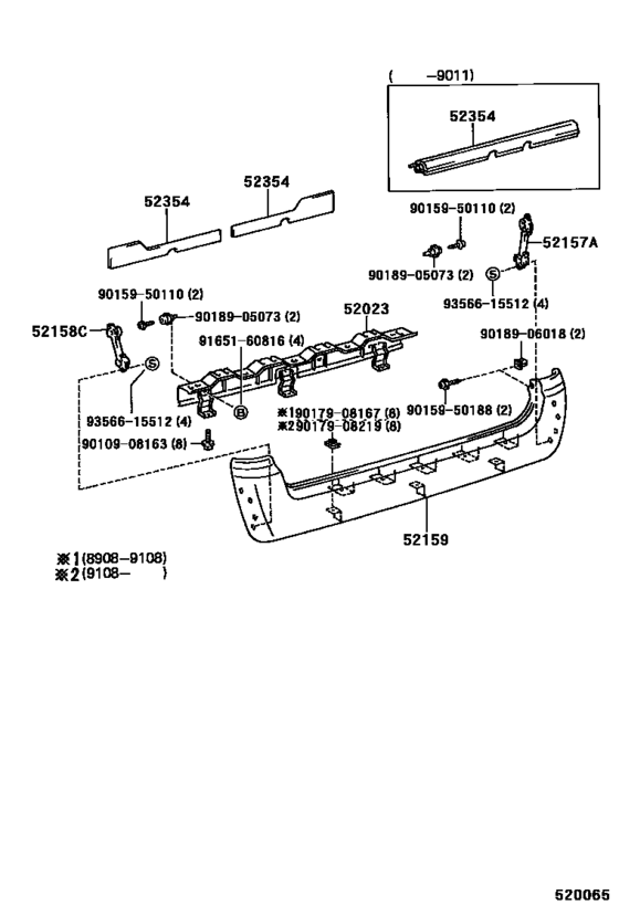 Rear Bumper & Bumper Stay