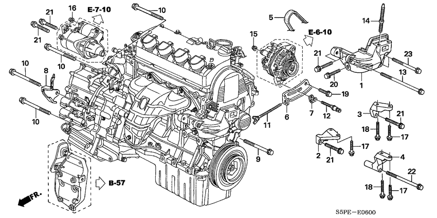 Engine mounting bracket