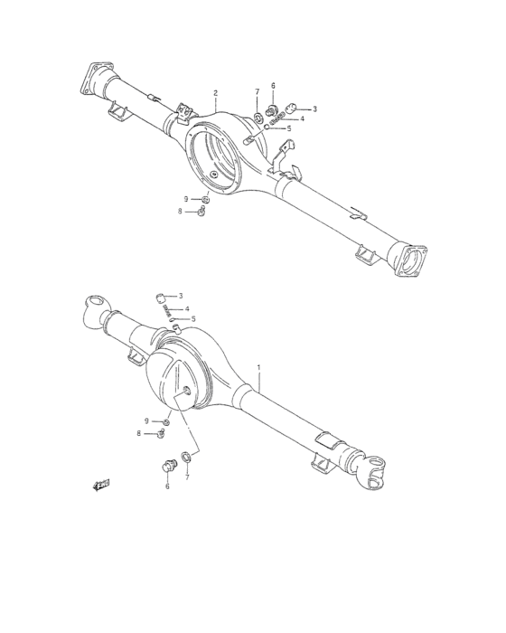 Axle housing