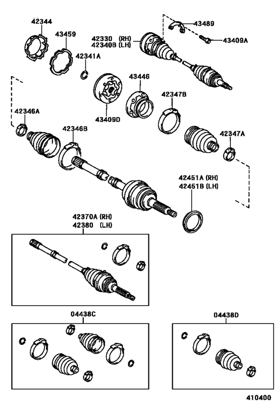 Rear Axle Shaft & Hub
