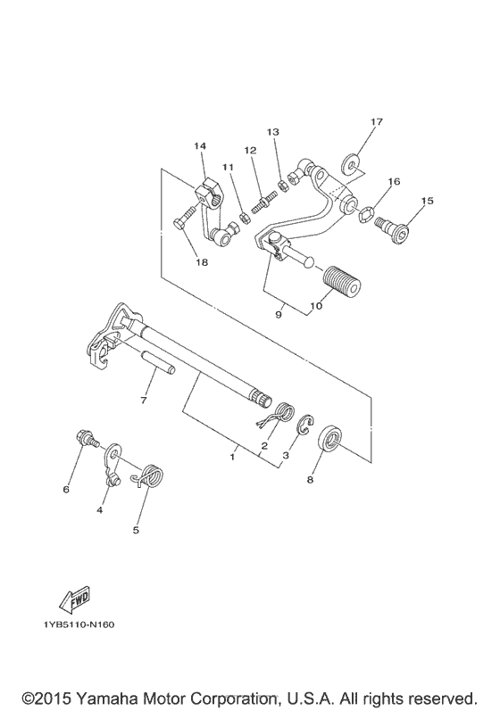 Shift shaft