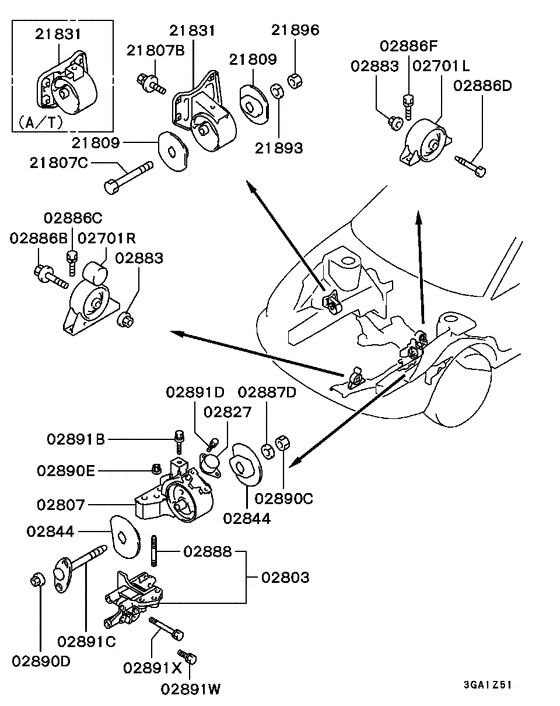 Engine mounting & support