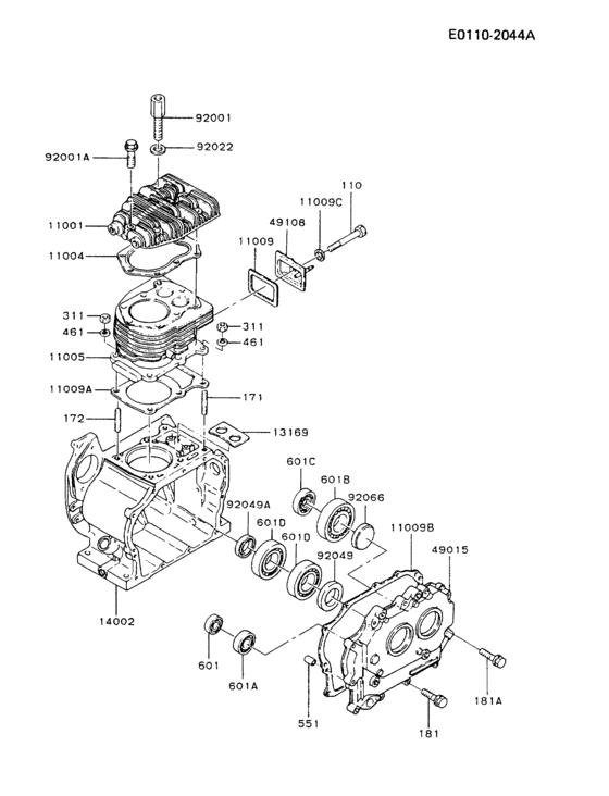 Cylinder/crankcase