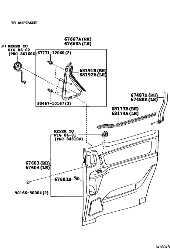Rear Door Panel & Glass