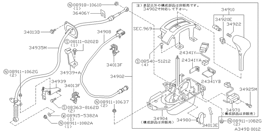 Auto transmission control device