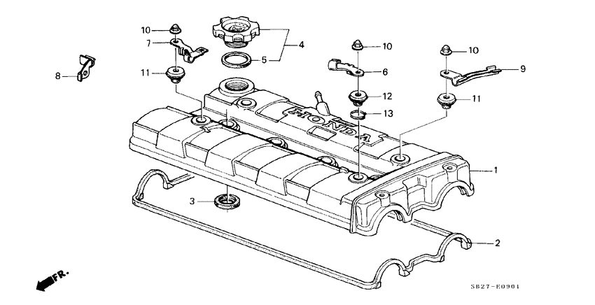 Cylinder head cover