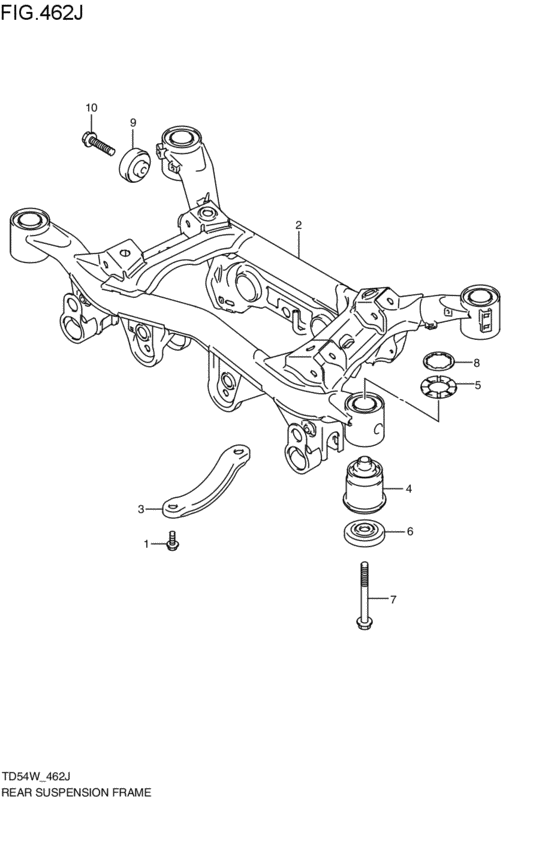 リヤサスペンションフレ - ム