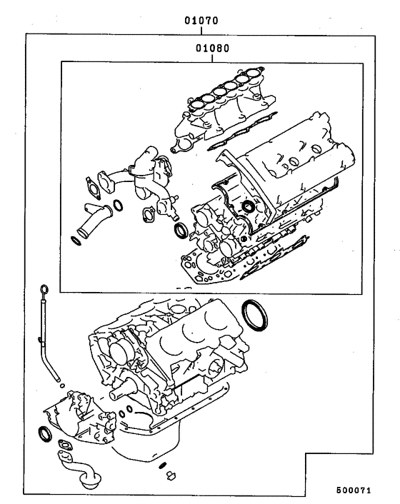Engine overhaul gasket kit