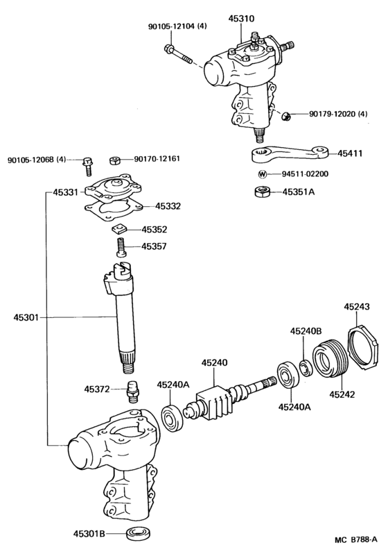 Front Steering Gear & Link
