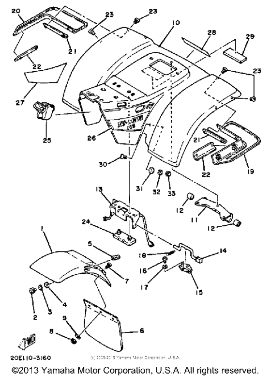 Front fender - rear fender