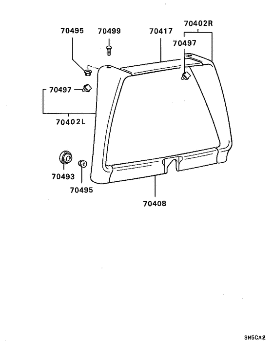Rear garnish & moulding