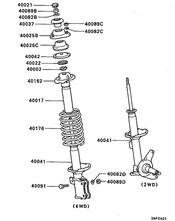 Front susp strut & spring
