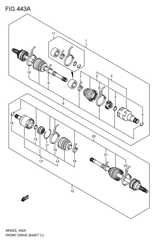 front-drive shaft