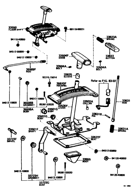 Shift Lever & Retainer