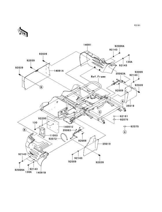 Frame fittings(rear)