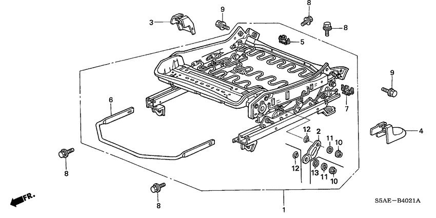 Front seat components