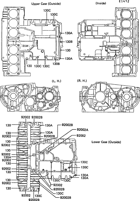 Crankcase bolt pattern