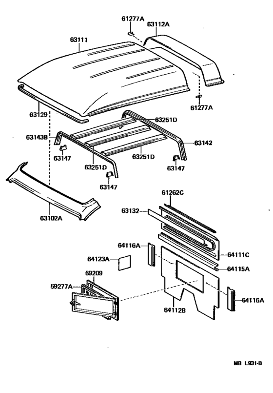 Roof Panel & Back Panel