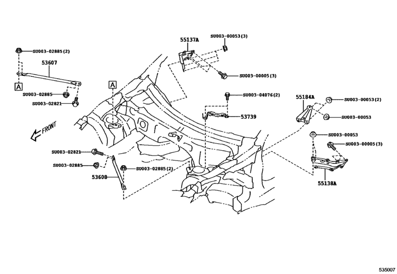 Front Fender Apron & Dash Panel