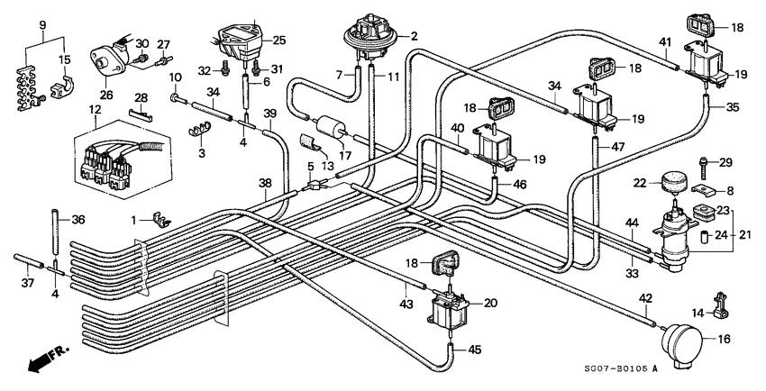 Control box tubing