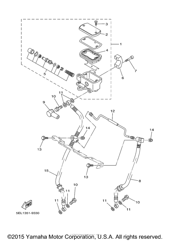 Front master cylinder