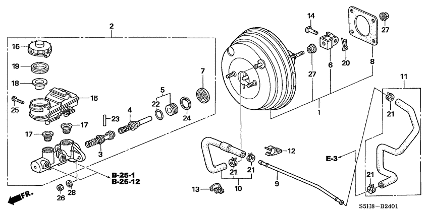 Brake master cylinder/ master power
