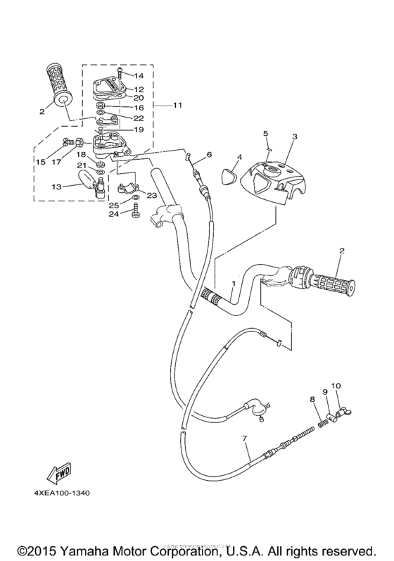 Steering handle & cable