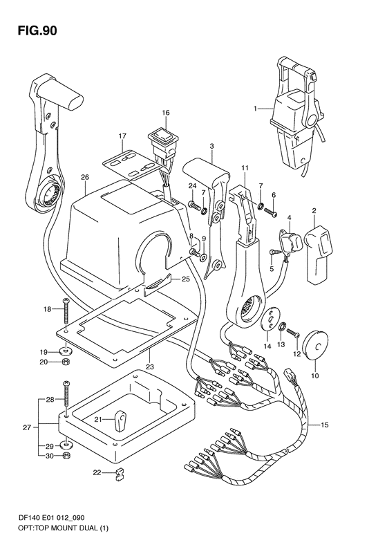 Top mount dual