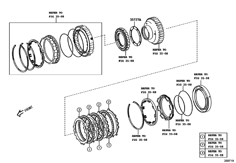 Planetary Gear, Reverse Piston & Counter Gear(Atm)