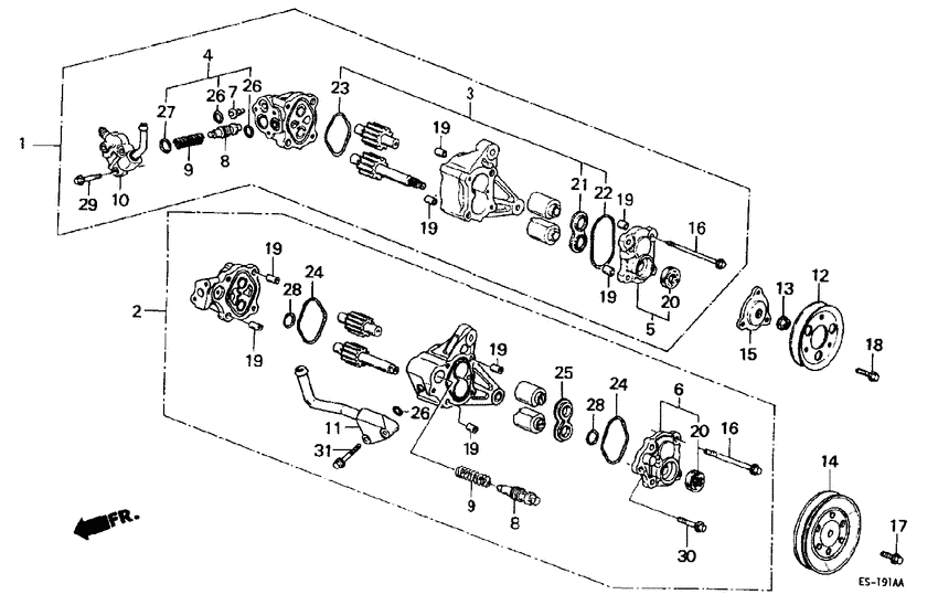 P.s. pump components