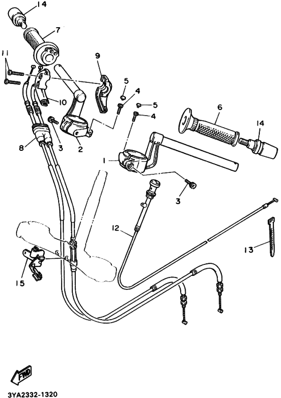 Steering handle & cable