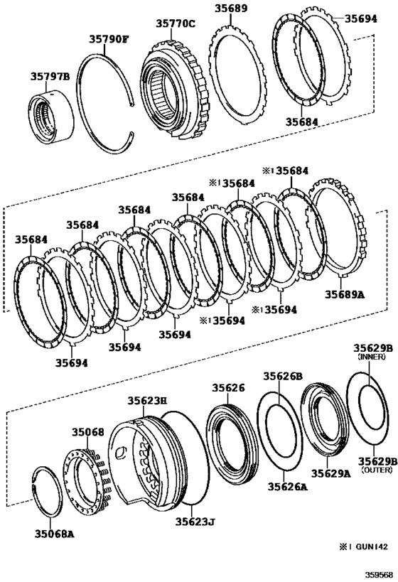 Brake No.3, 1St & Reverse Brake (Atm)