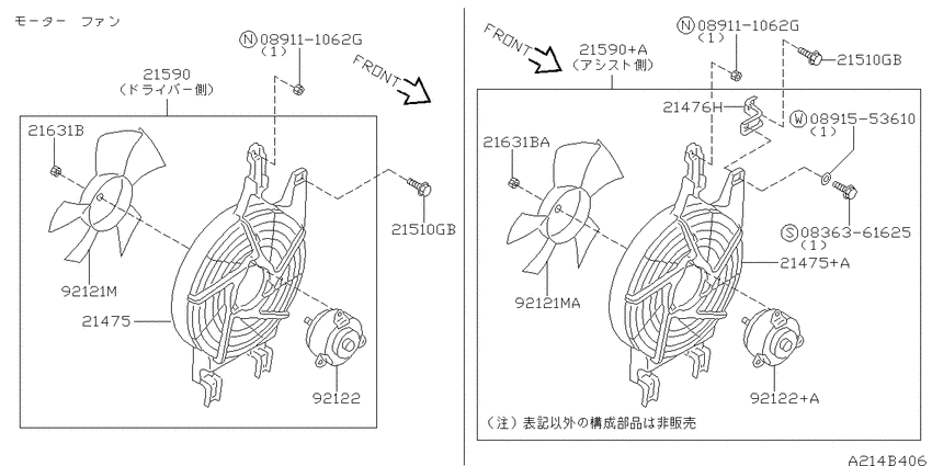 Radiator, shroud & fitting