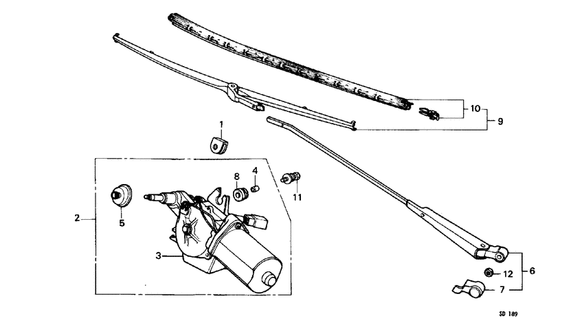 Rear windshield wiper