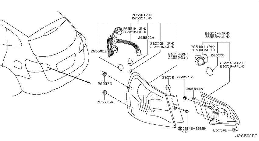 Rear combination lamp