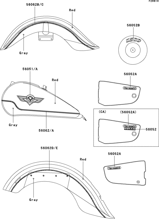 Decals(red/gray)(vn1500-e6)