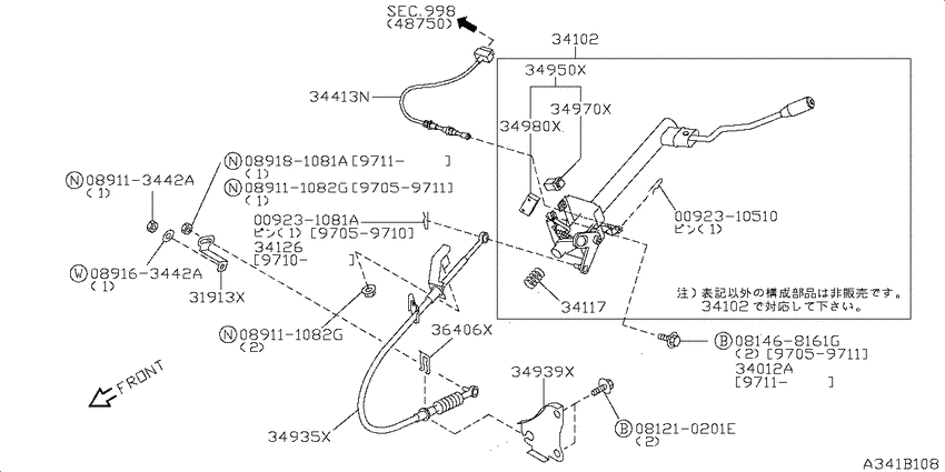 Transmission control & linkage