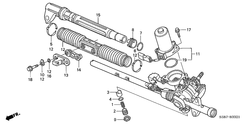 P.s. gear box components
