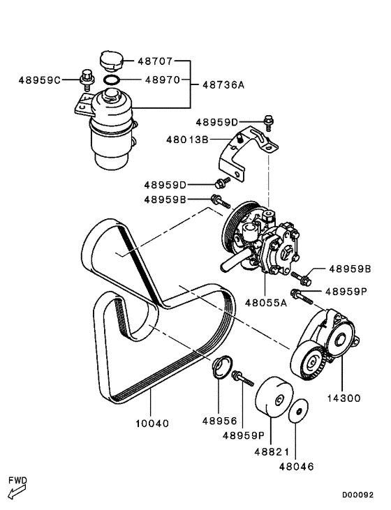 Power steering oil pump