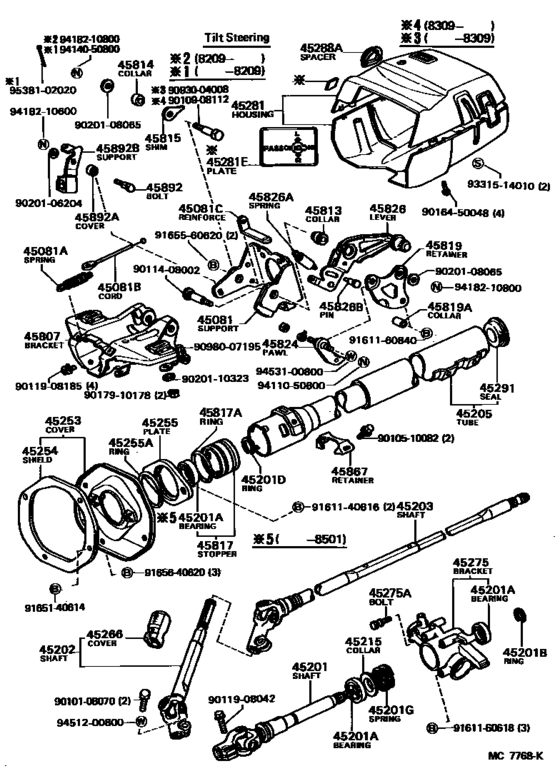 Steering Column & Shaft
