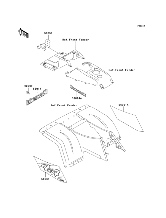 Decals(green)(klf400-b4)