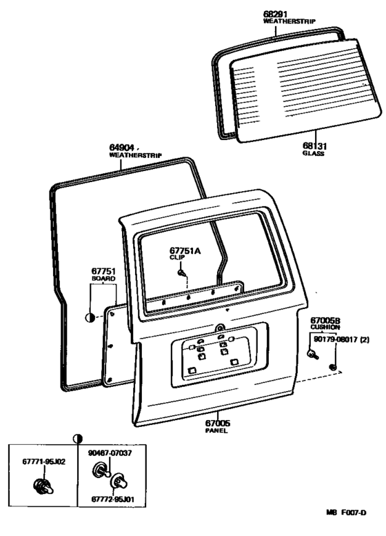 Back Door Panel & Glass