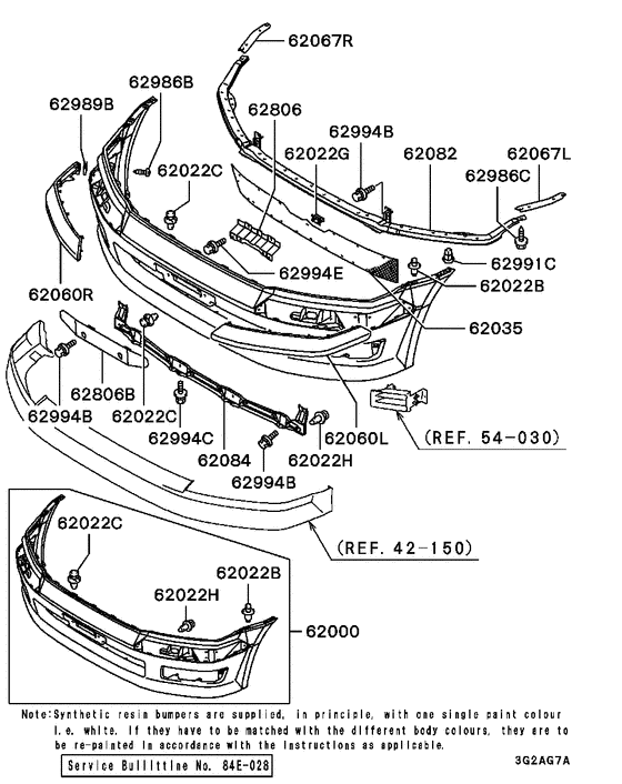 Front bumper & support