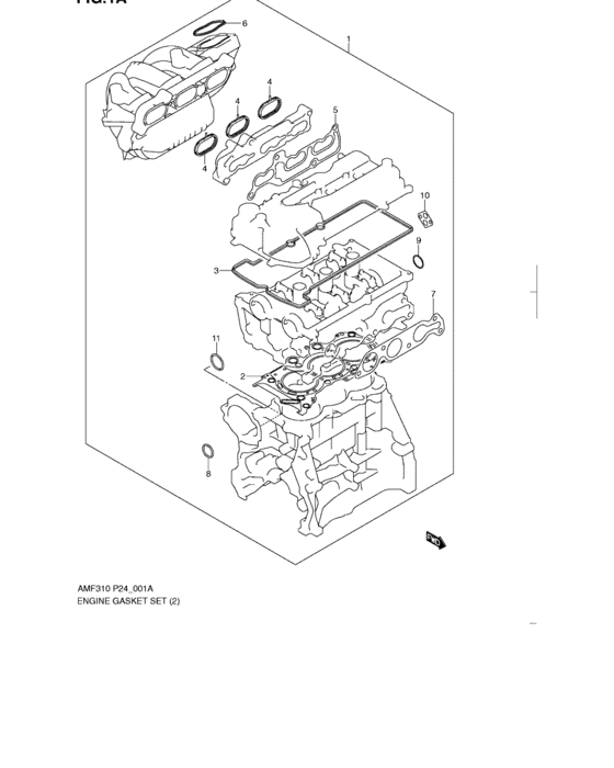 Engine gasket set