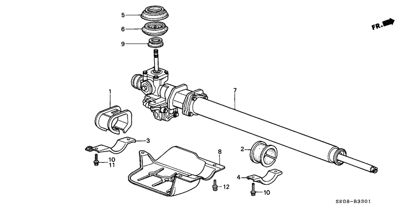 Power steering gear box