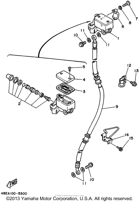 Front master cylinder