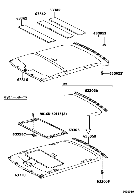 Roof Headlining & Silencer Pad
