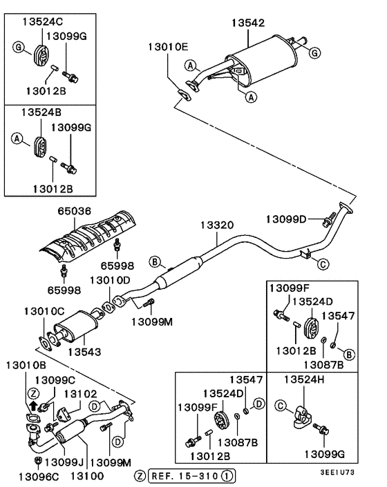 Exhaust pipe & muffler
