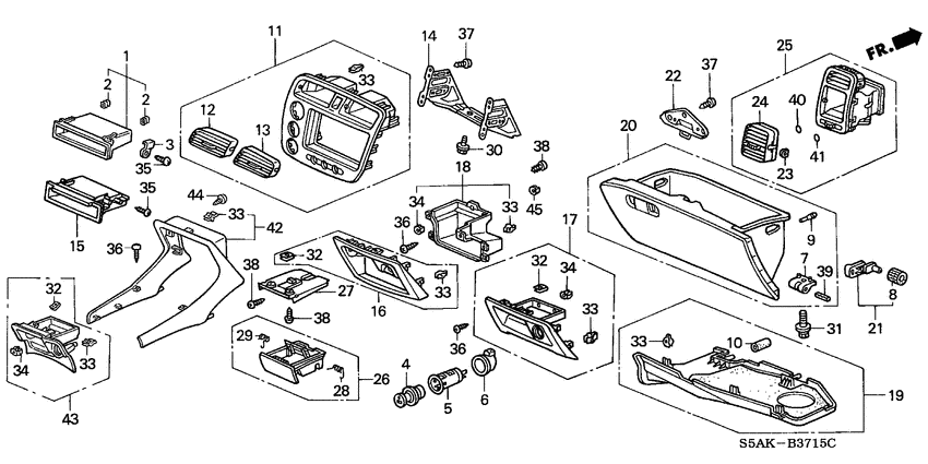 Instrument panel garnish