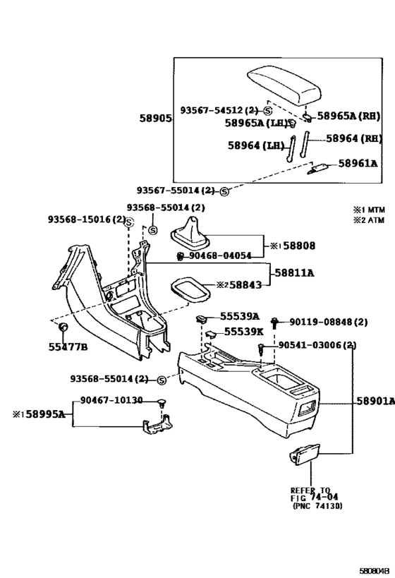 Console Box & Bracket